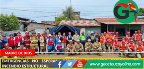 Madre de Dios realiza primer simulacro regional ante incendio estructural