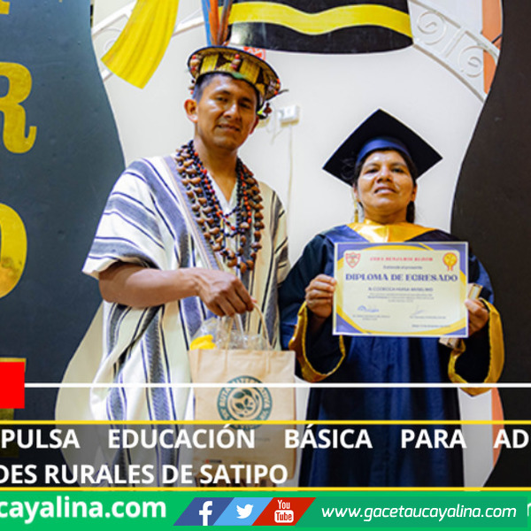 Familias ashaninkas culminan estudios básicos con asistencia de Devida