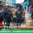 Decomisan tres toneladas de pirotécnicos ilegales en local comercial de Pucallpa