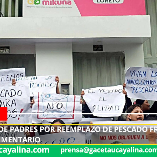 Rechazan cambio de alimentos en programa Wasi Mikuna y exigen mantener pescado fresco