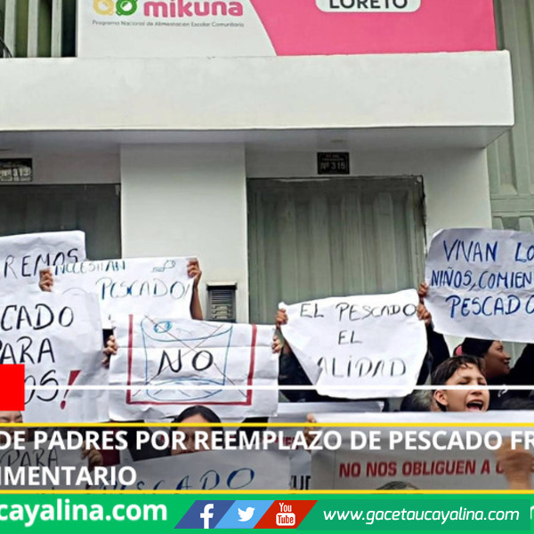 Rechazan cambio de alimentos en programa Wasi Mikuna y exigen mantener pescado fresco