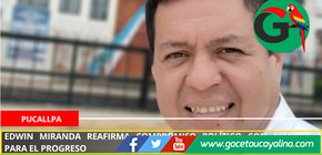 Edwin Miranda reafirma compromiso político con Alianza para el Progreso