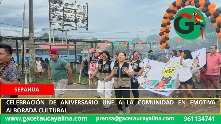 Sepahua inicia su aniversario con alborada tradicional liderada por Norka Fasabi