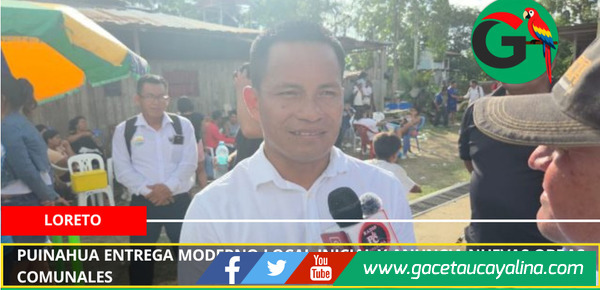 Puinahua entrega moderno local inicial y anuncia nuevas obras comunales  
