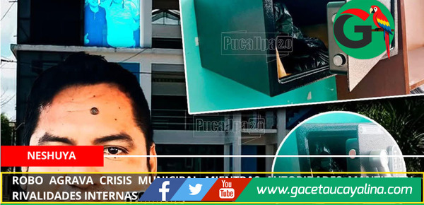 Robo agrava crisis municipal mientras autoridades mantienen rivalidades internas