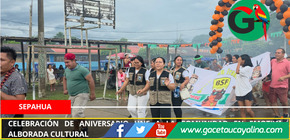 Sepahua inicia su aniversario con alborada tradicional liderada por Norka Fasabi