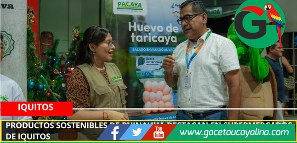 Alimentos sostenibles de Puinahua ganan espacio en mercado de Iquitos