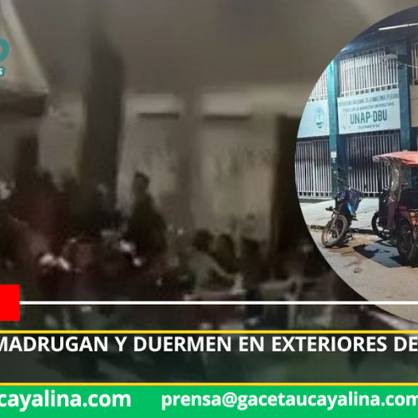 Estudiantes duermen en cola para recibir víveres en la UNAP