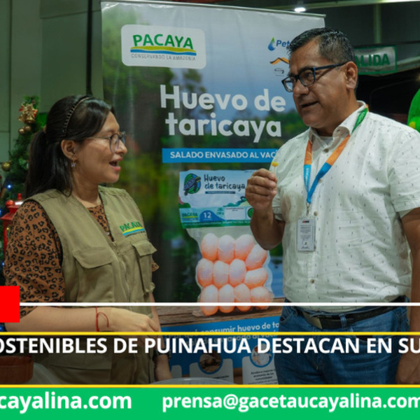 Alimentos sostenibles de Puinahua ganan espacio en mercado de Iquitos