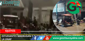 Estudiantes duermen en cola para recibir víveres en la UNAP