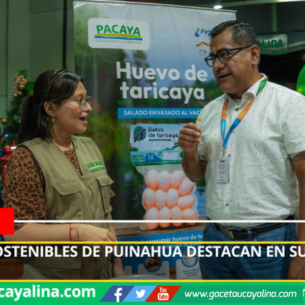 Alimentos sostenibles de Puinahua ganan espacio en mercado de Iquitos