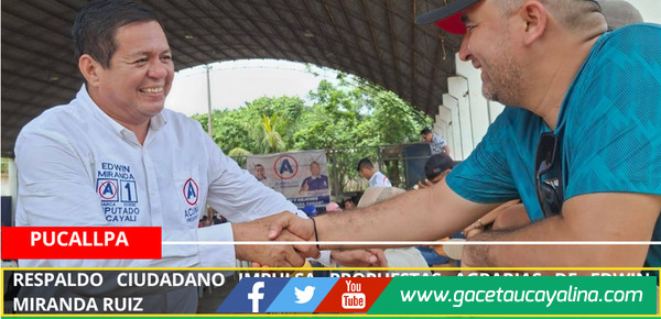 Respaldo ciudadano impulsa propuestas agrarias de Edwin Miranda Ruiz