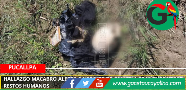 Restos humanos y objetos rituales son hallados a orillas del río Ucayali