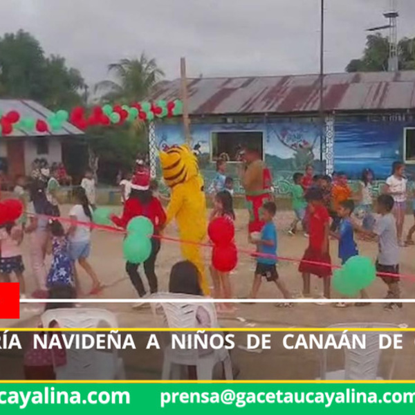Llevan alegría navideña a niños de Canaán de Cachiyacu en Contamana