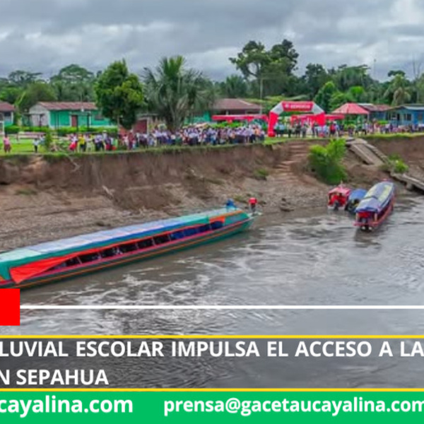 85 escolares de comunidades ribereñas culminan el año escolar gracias a Rutas Fluviales