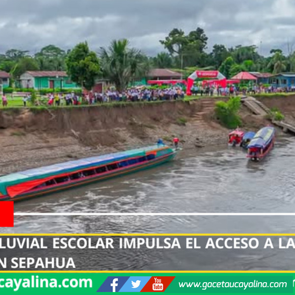 85 escolares de comunidades ribereñas culminan el año escolar gracias a Rutas Fluviales