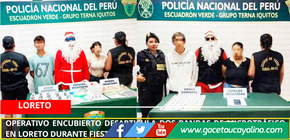 Operativo encubierto desarticula dos bandas de microtráfico en Loreto durante fiestas navideñas