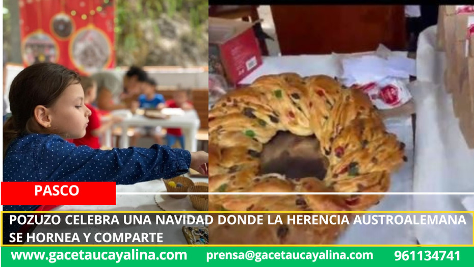 Pozuzo celebra una Navidad donde la herencia austroalemana se hornea y comparte