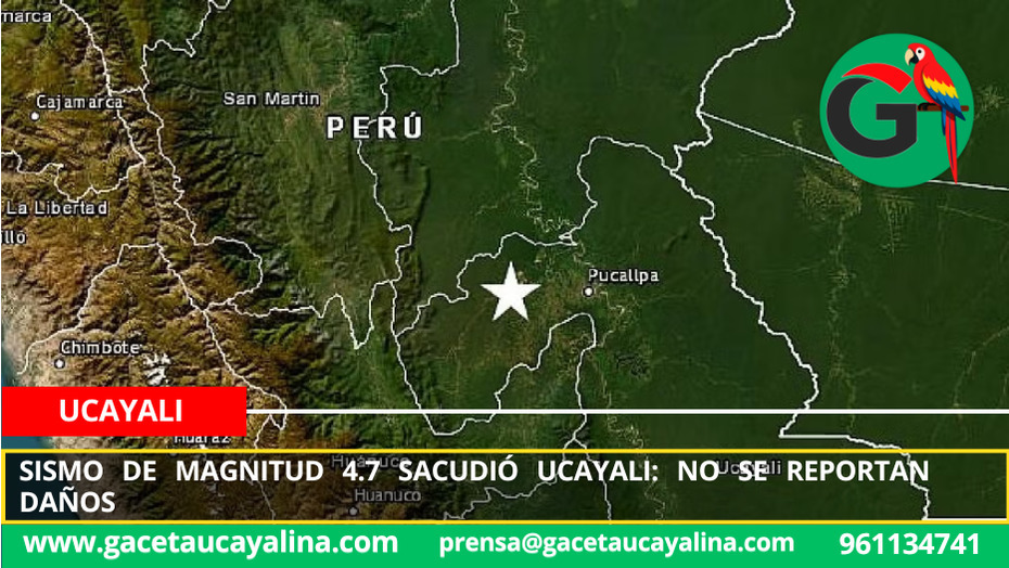 Sismo con epicentro cerca de Curimaná alarmó a la población