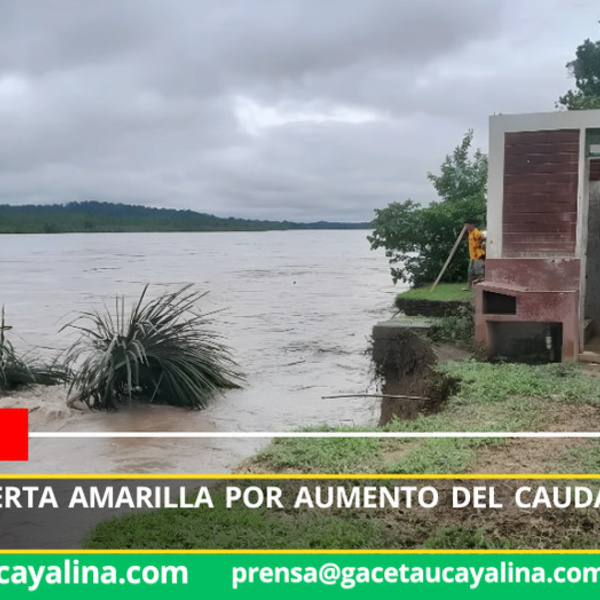 Declaran alerta amarilla por aumento del caudal de ríos en Sepahua