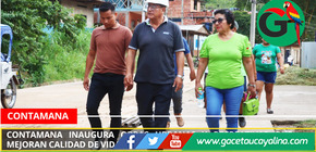 Contamana inaugura obras urbanas y recreativas que mejoran calidad de vida