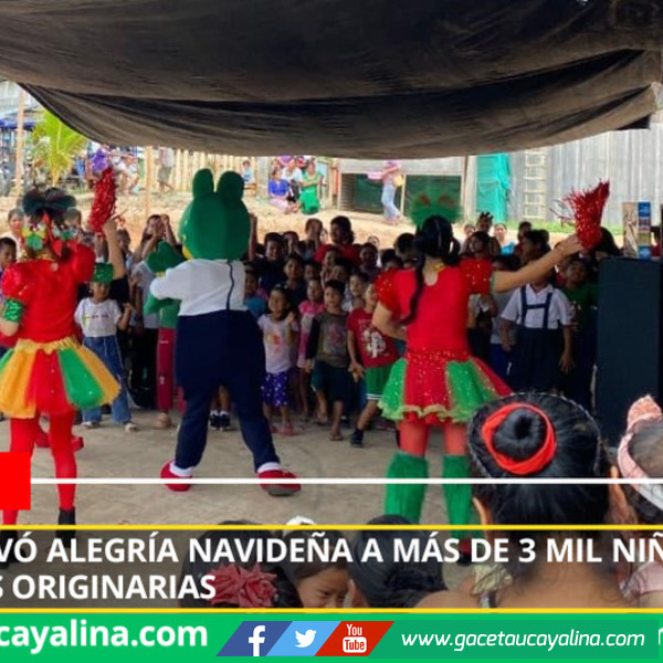 Ocho Sur llevó alegría navideña a más de 3 mil niños y niñas de comunidades originarias