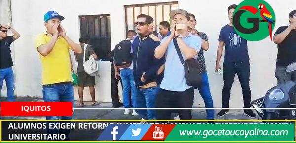 Alumnos exigen retorno inmediato y amenazan suspender examen universitario.