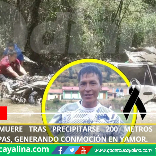 Conductor muere tras precipitarse 200 metros en zona de Quirura, Colpas, generando conmoción en Yamor.