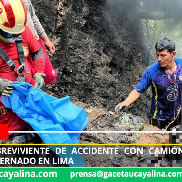 Joven herido en accidente de camión cisterna en Tocache sigue con pronóstico reservado