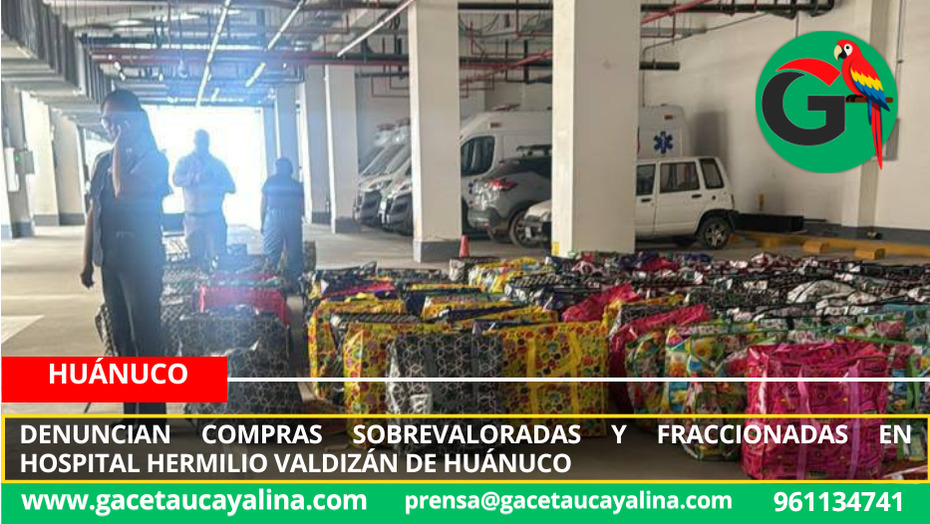Denuncian compras sobrevaloradas y fraccionadas en Hospital Hermilio Valdizán de Huánuco