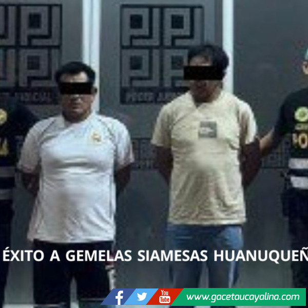 Extorsión al descubierto: capturan en Pichanaqui a dos presuntos integrantes de banda