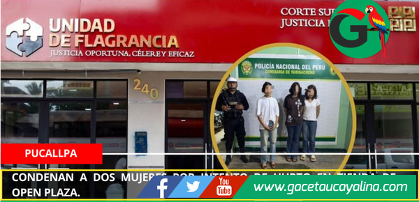 Condenan a dos mujeres por intento de hurto en tienda de Open Plaza.