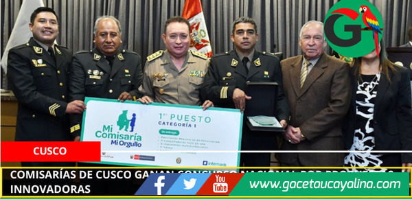 Comisarías de Cusco ganan concurso nacional por propuestas innovadoras.
