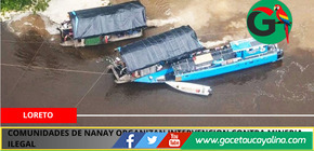 Pueblos del Nanay coordinan intervención en contra de las minas ilegales