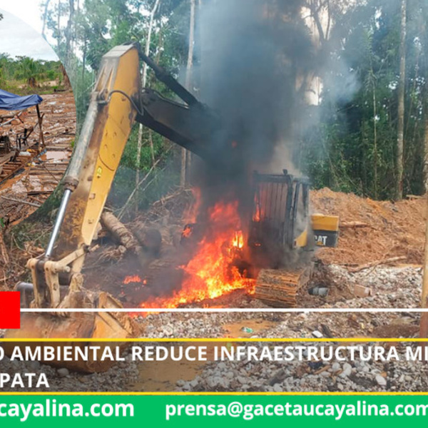 Desmantelan campamentos y balsas usadas para extracción ilegal en Madre de Dios