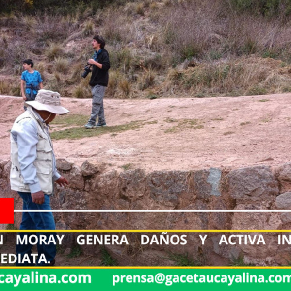 Accidente en Moray provoca daños y activa intervención cultural urgente.