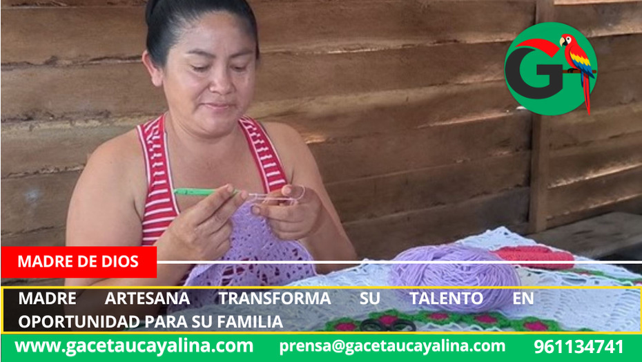 Madre artesana transforma su talento en oportunidad para su familia.
