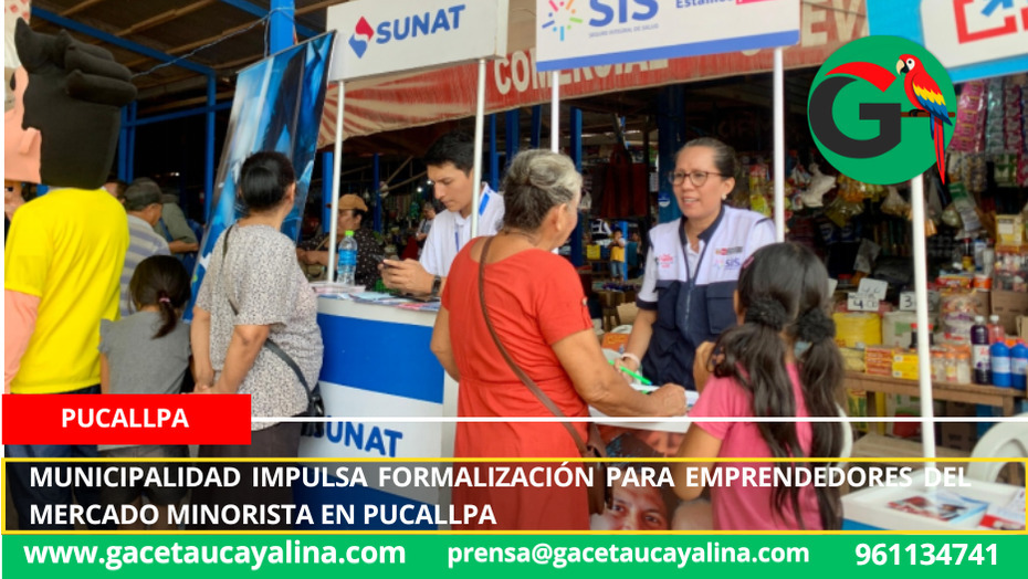 Municipalidad impulsa formalización para emprendedores del mercado minorista en Pucallpa