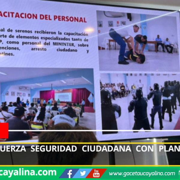Pucallpa refuerza seguridad ciudadana con plan Navidad y Año Nuevo