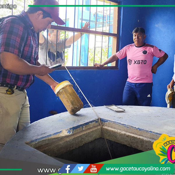 Consejero Regional Bonilla inspecciona sistema de agua en Sol Naciente en Curimana