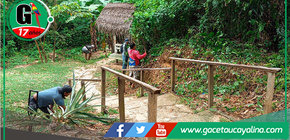 Municipalidad de la provincia de Ucayali mejora sendero de Aguas Calientes