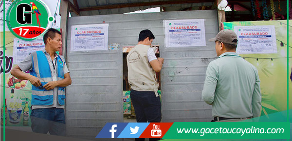 Municipalidad de Atalaya cierra comercio por falta de certificado ITSE
