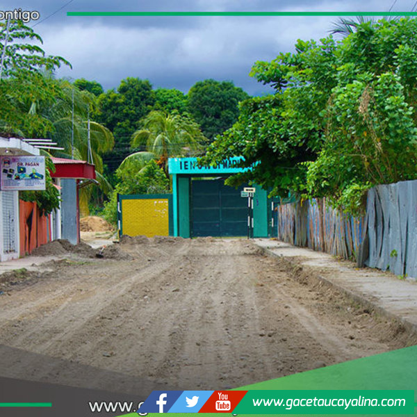 Municipalidad de Atalaya optimiza acceso a colegio Mariscal Cáceres