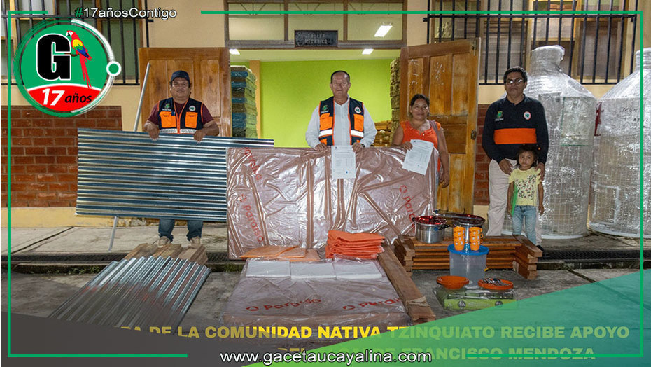 Atalaya entrega ayuda humanitaria a comunidad nativa afectada por siniestro