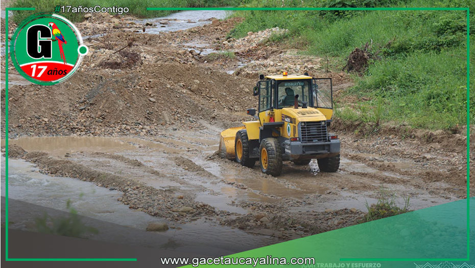 Atalaya intensifica limpieza de quebradas para evitar inundaciones