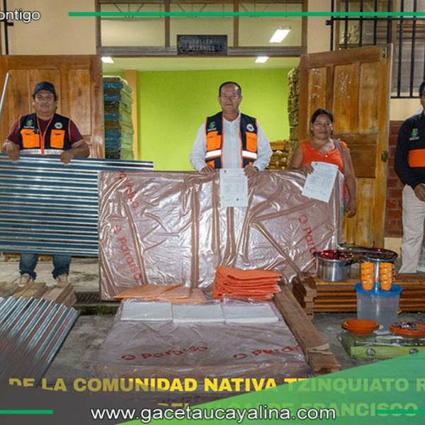 Atalaya entrega ayuda humanitaria a comunidad nativa afectada por siniestro