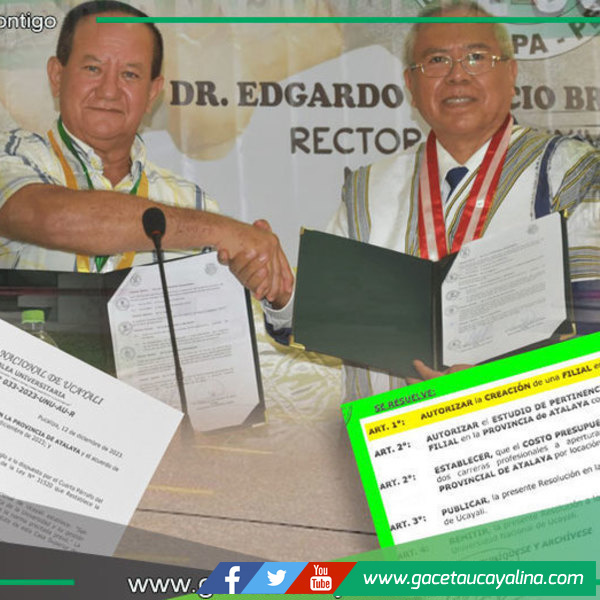 Alcalde de Atalaya anuncia creación de filial de la UNU