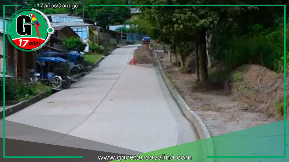 Municipalidad de Ucayali avanza en construcción de vereda en Contamana