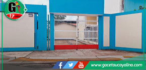 Municipalidad de Atalaya realiza trabajos de soldadura en colegios