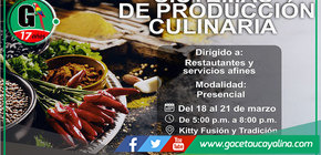 CENFOTUR organiza taller de producción culinaria en Pucallpa